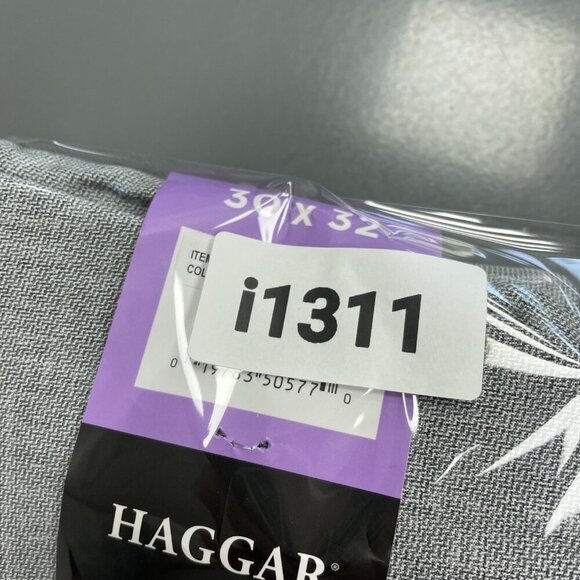 NEW Haggar Men's 30x32 Comfort Performance Dress Pant Straight Fit 4-Way Grey - Picture 9 of 9